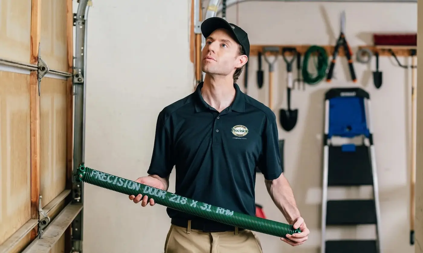 Spring repair for a garage door that won't open
